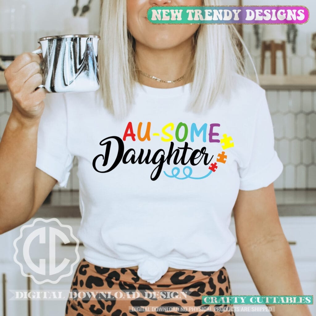 Autism Daughter SVG,Unique Autism Awareness Design